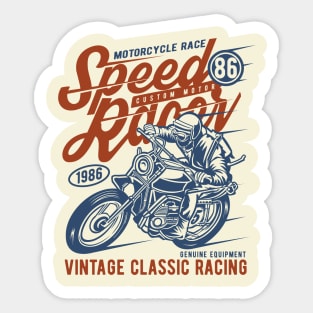 Motorcycle Race Sticker